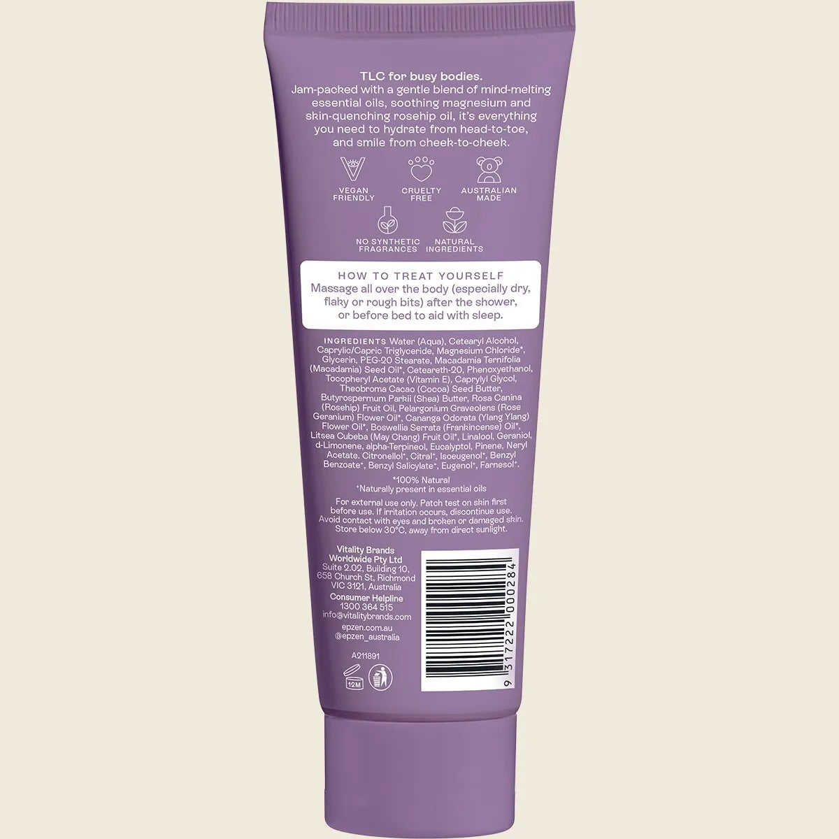 Epzen relax magnesium body lotion